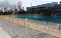 Valla de seguridad piscina grande Polideportivo Alcobendas